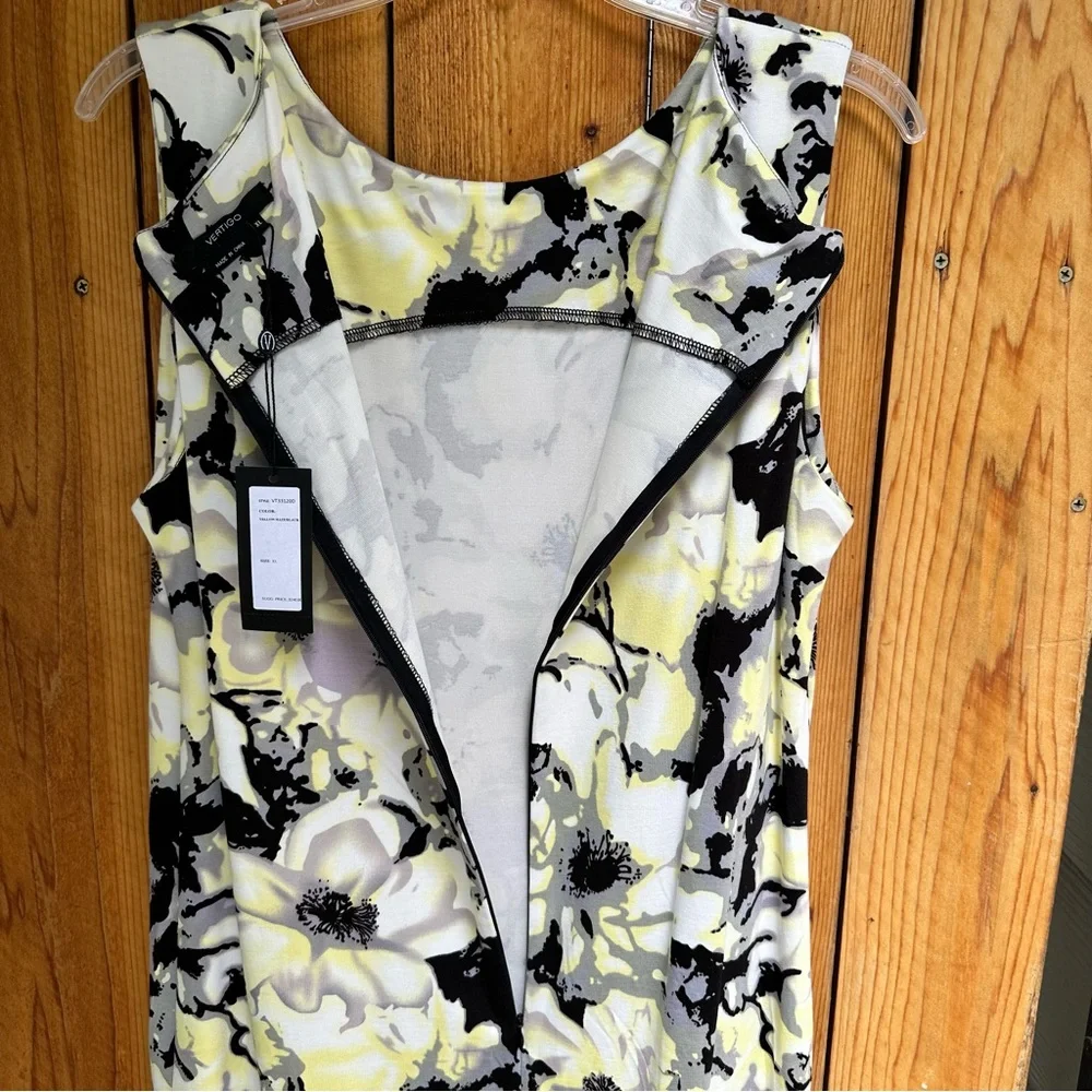 Vertigo Floral Sleeveless Dress NWT